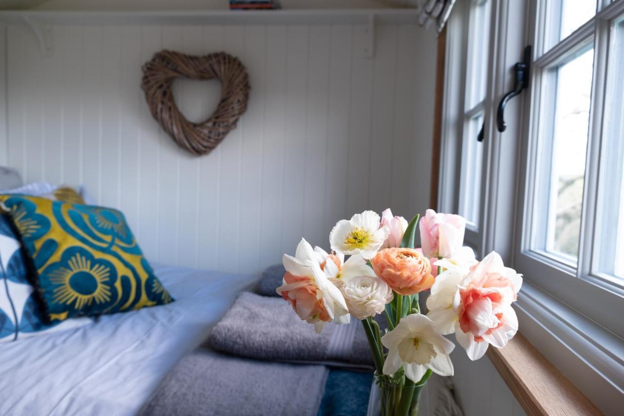 Luxury Shepherd'S Hut On Flower Farm With Outdoor Bath In Mid Cornwall Truro Exterior foto